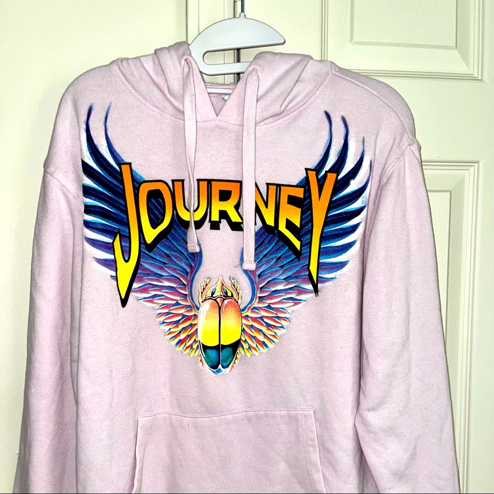 Official Journey Band Merch Pink Hoodie Size M